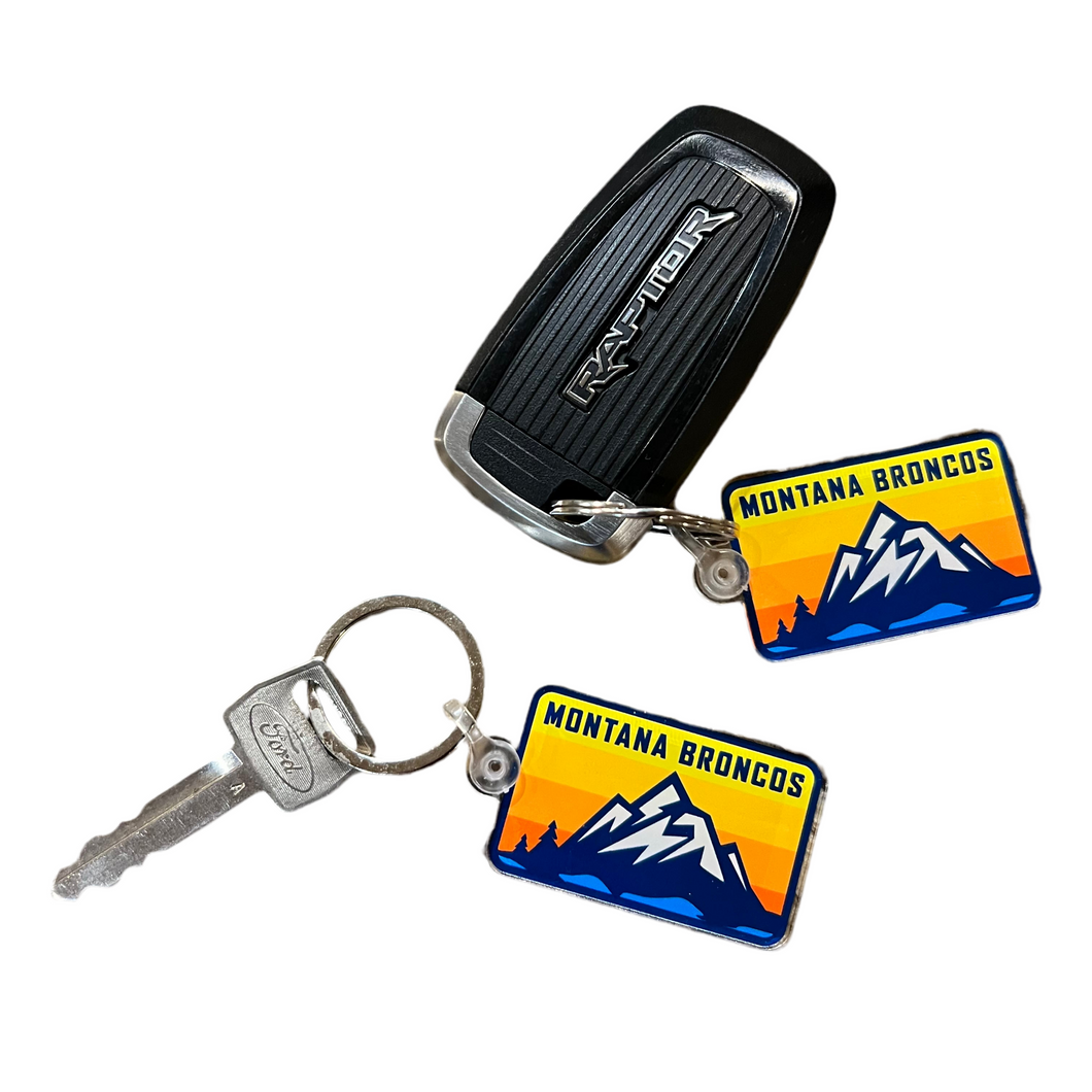 Montana Broncos Keychain