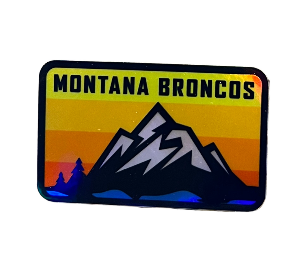 Decal-Retro Mountains Holographic