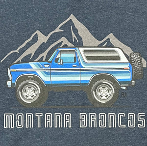Montana Broncos “Cruisaire” Tee-Navy mi