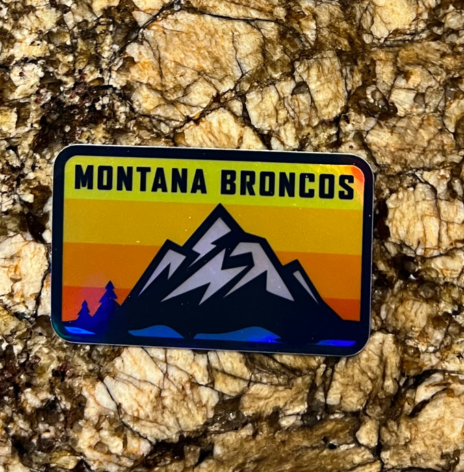 Decal-Retro Mountains Holographic