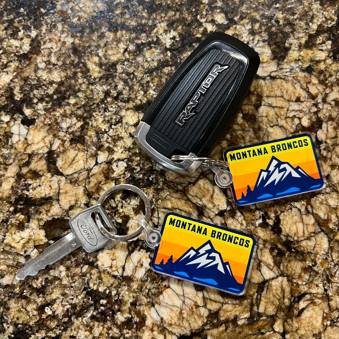 Montana Broncos Keychain