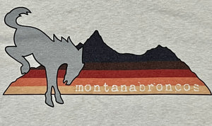 Montana Broncos Retro Mountain T-Sand