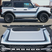 Load image into Gallery viewer, 6th Gen Bronco “Cruisaire” stripe kit (full hood stripe)