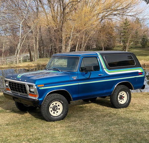 78-79 Retro Tri Stripe Bronco Kit- Blue