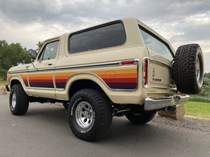 Retro Sunset Stripe Kit for Full-size 2 Door Bronco 1978-1996