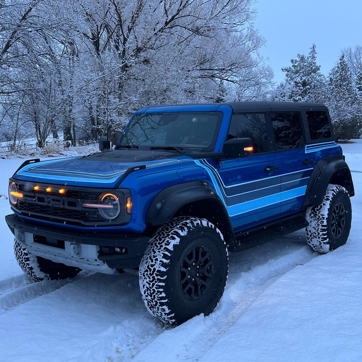 Bronco Raptor Stripe Kit Blue – Montana Broncos