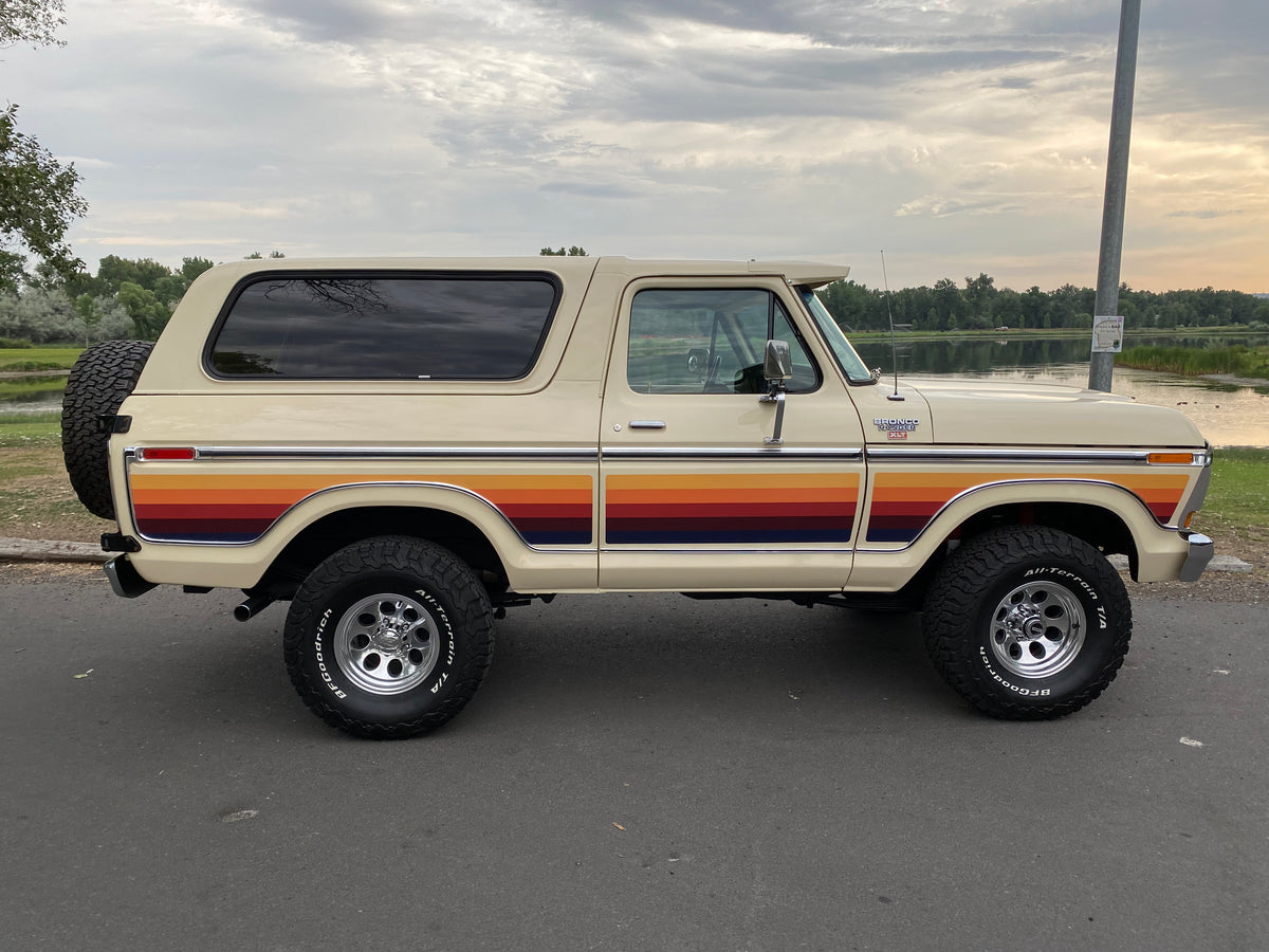 Retro Sunset Stripe Kit for Full-size 2 Door Bronco 1978-1996 – Montana ...