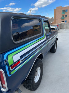 78-79 Retro Tri Stripe Bronco Kit- Blue